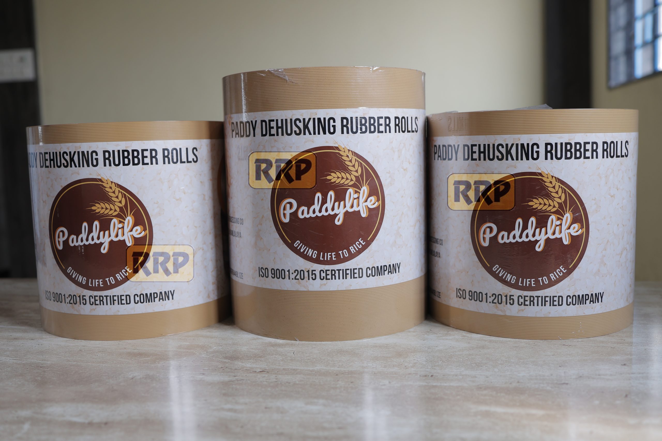 Factory view of RRP India producing Paddylife dehusking rice rubber rollers